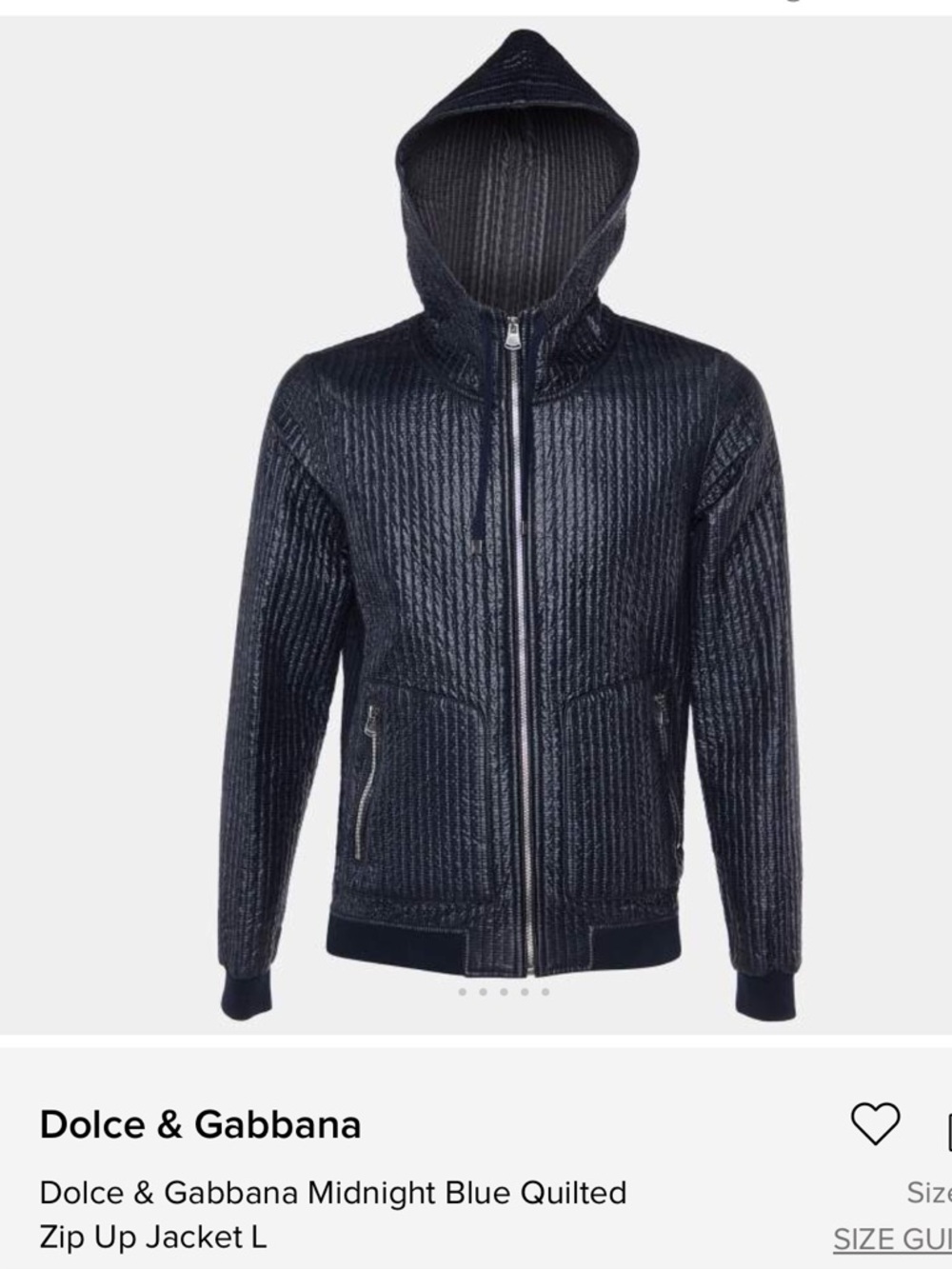 Dolce and Gabbana men’s reversible leather jacket